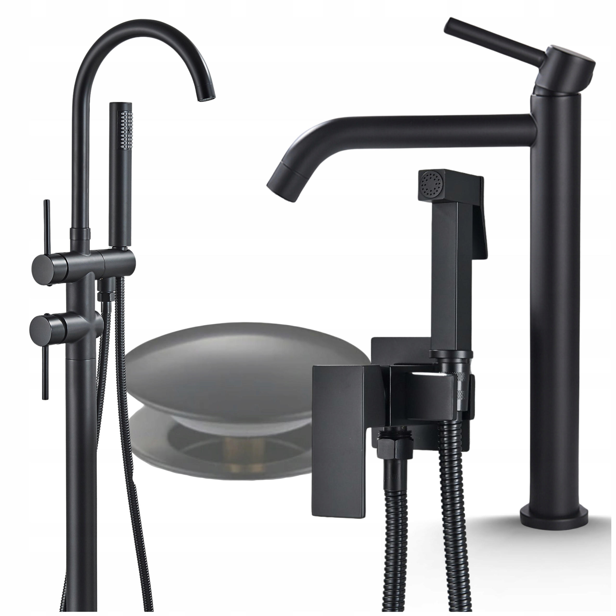 Nástenná bidetová batéria Kohútik s rukoväťou Čierna matná Bidetta Kúpeľňová Súprava