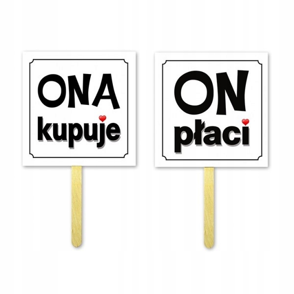 

Tabliczki do zdjęć, Fotobudki, 2 szt. Wesele