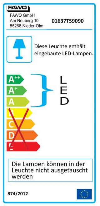 LAMPKA WEWNETRZNA LED SUFITOWA FAWO BIALA 12V 4W Brand Fawo