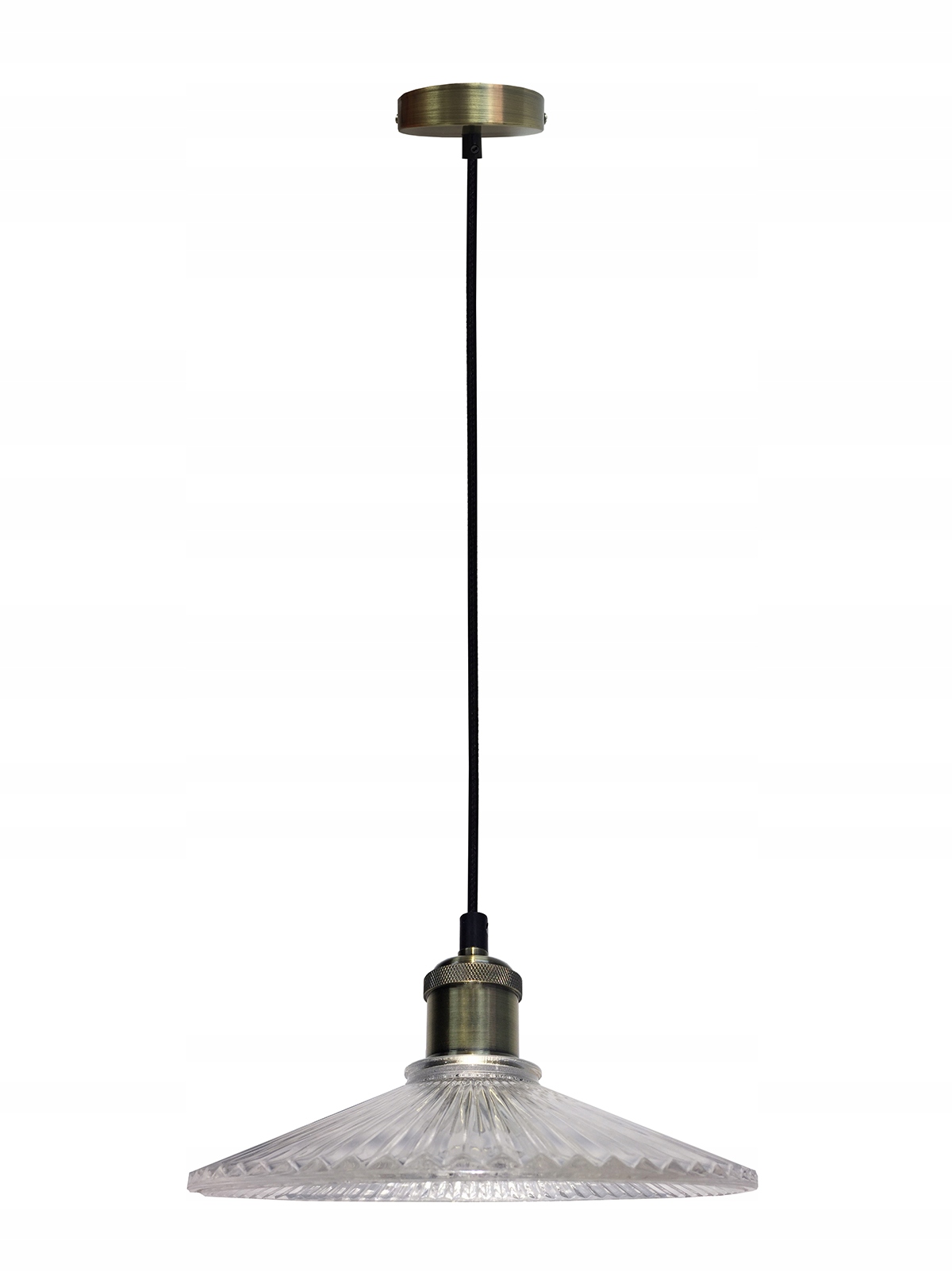 Art Deco Závěsná lampa Stropní skleněná Klosz 30 cm