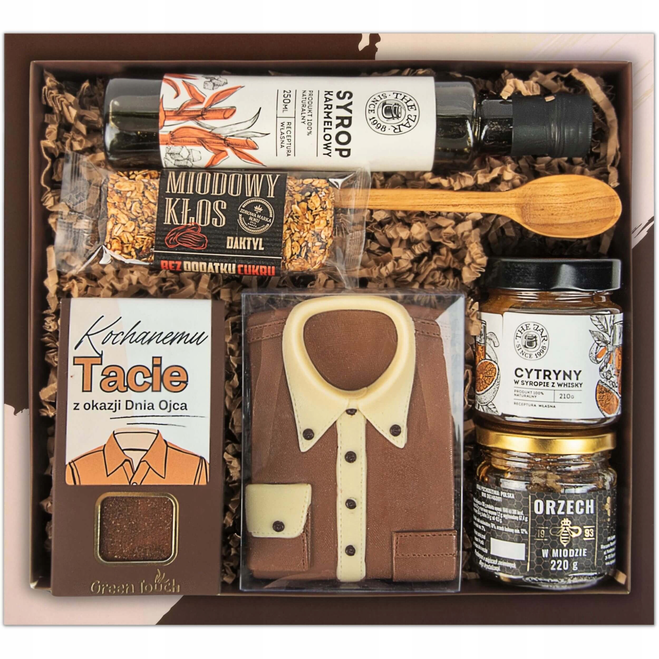 Levně Dárkový koš Komplet Den otců, sladkosti