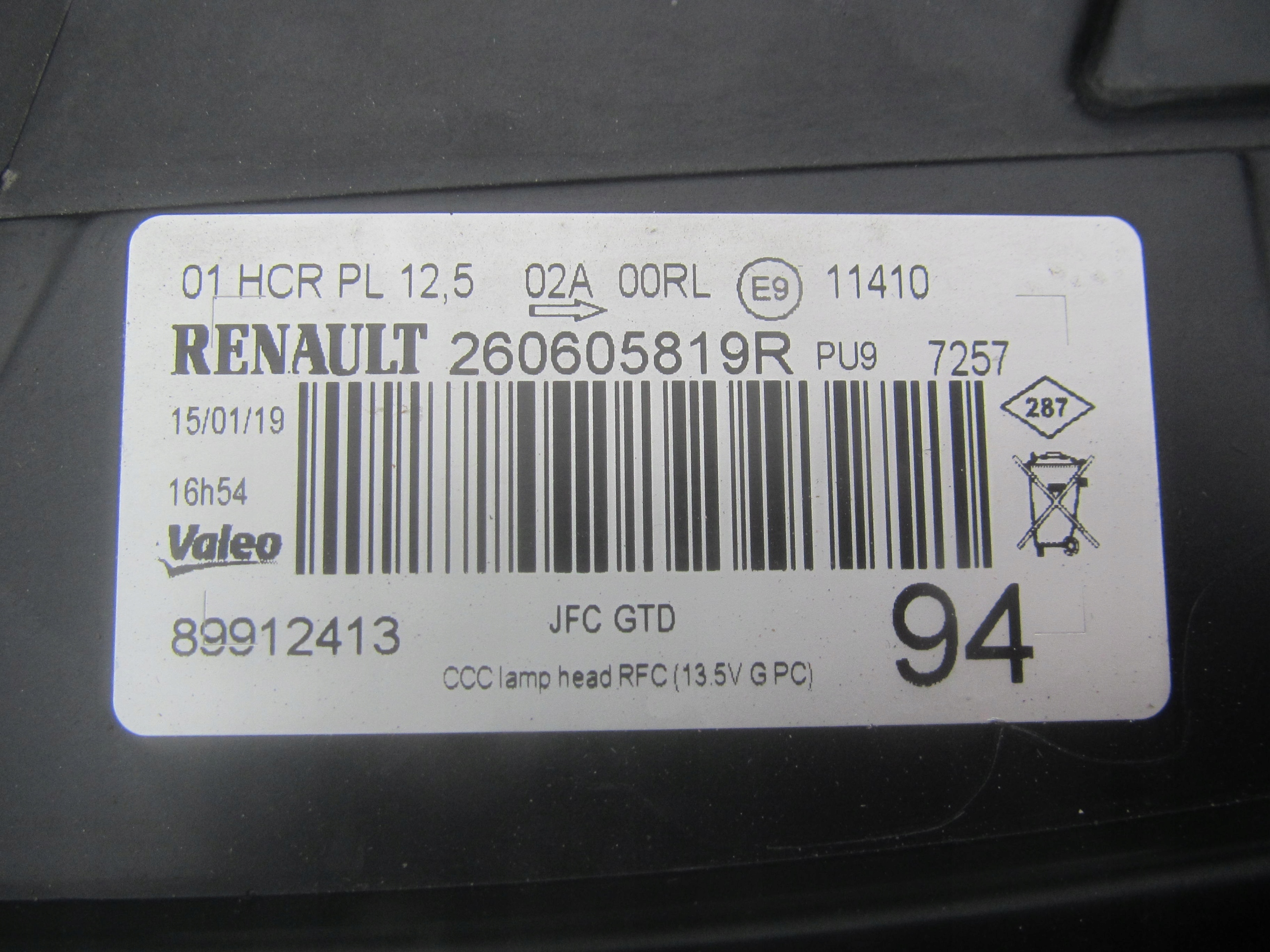 Frontscheinwerfer Renault Espace RHN 260605819R LED Links Scheinwerfer Headlight - Thumbnail 3
