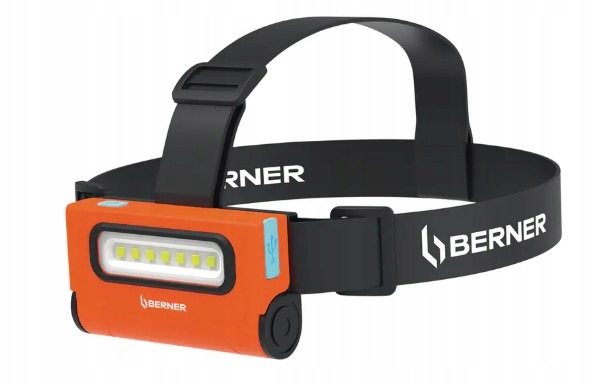 Latarka czołowa Berner 335506 Lampa czołowa 2 w 1 z Usb-c