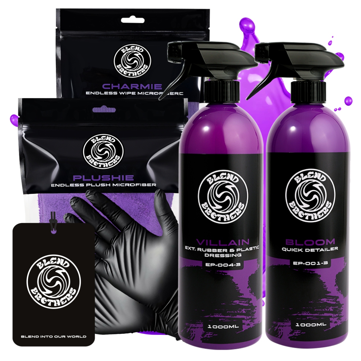 Sada pro péči o lak na plasty Gum Bloom 1L Villain 1L Dárek