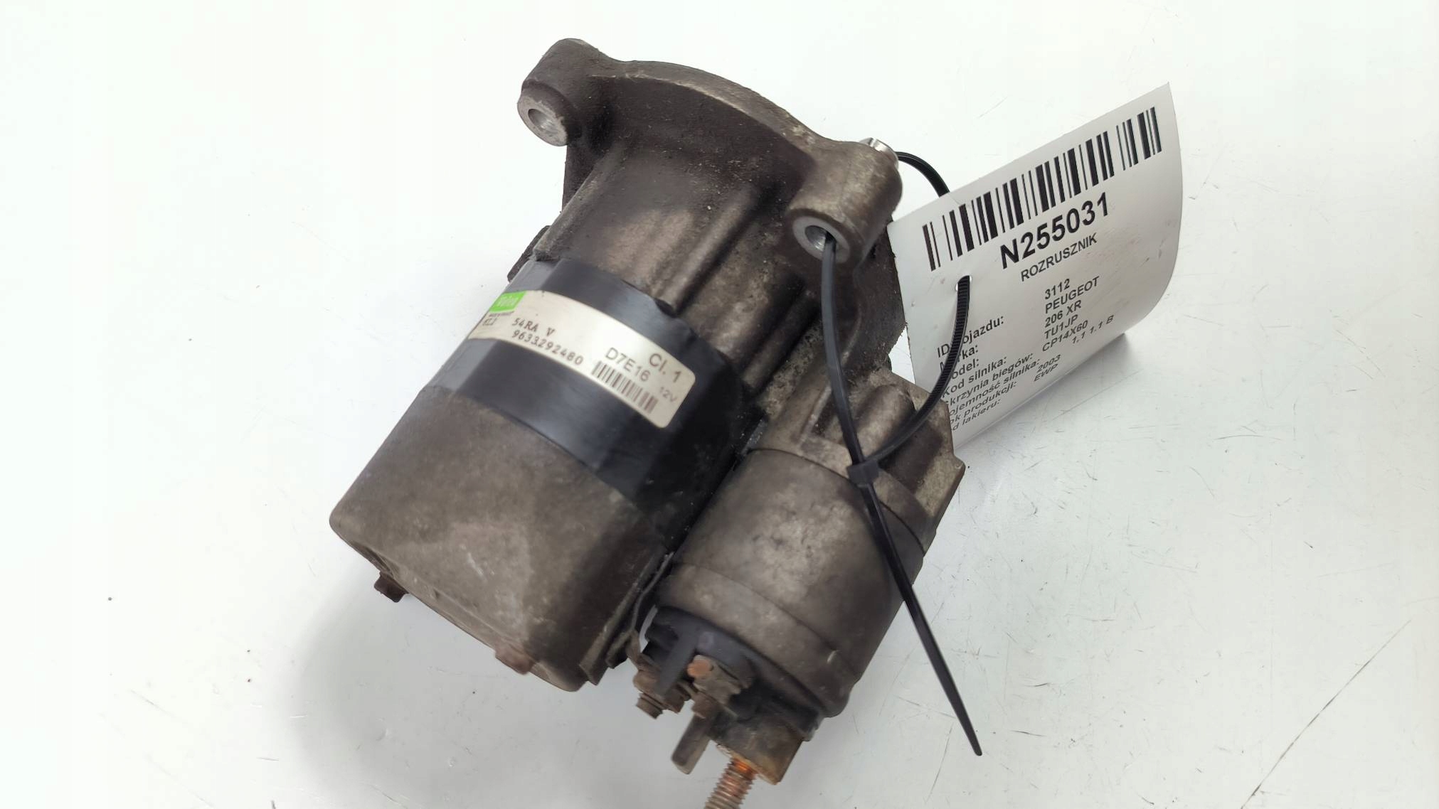 starter 9633292480 1.1 PEUGEOT 206 XR