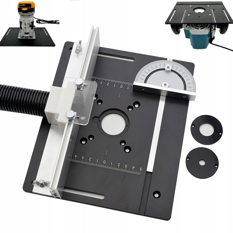 Blat do frezarki Płyta Stół Prowadnica Do Frezarki Aluminiowy Frezarka