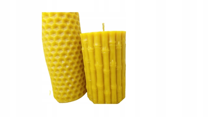 Sada dvou svíček střední 9 cm velká 15 cm svíčky přírodní vosk