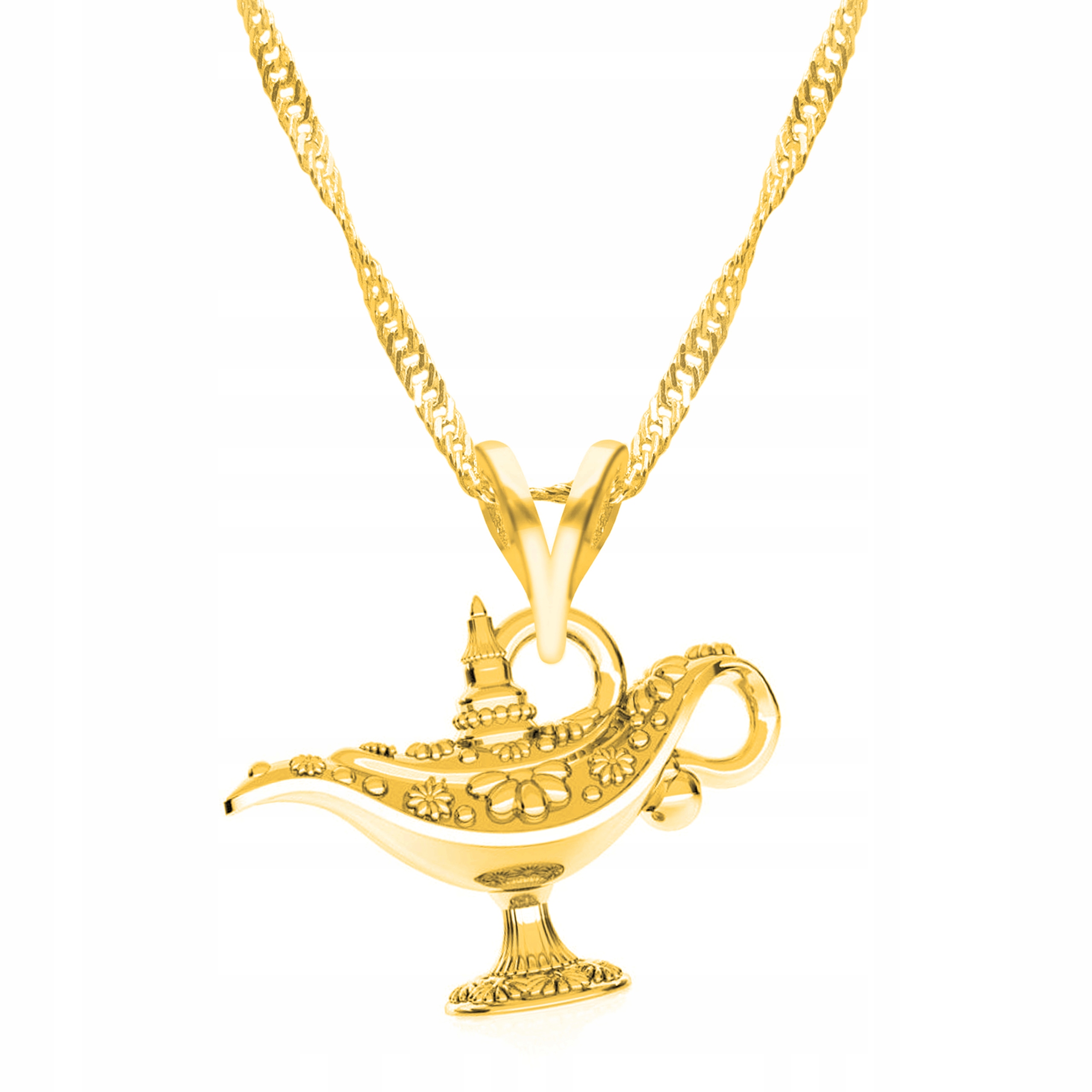 Řetízek zlatý náhrdelník 925 Lampa Aladinova