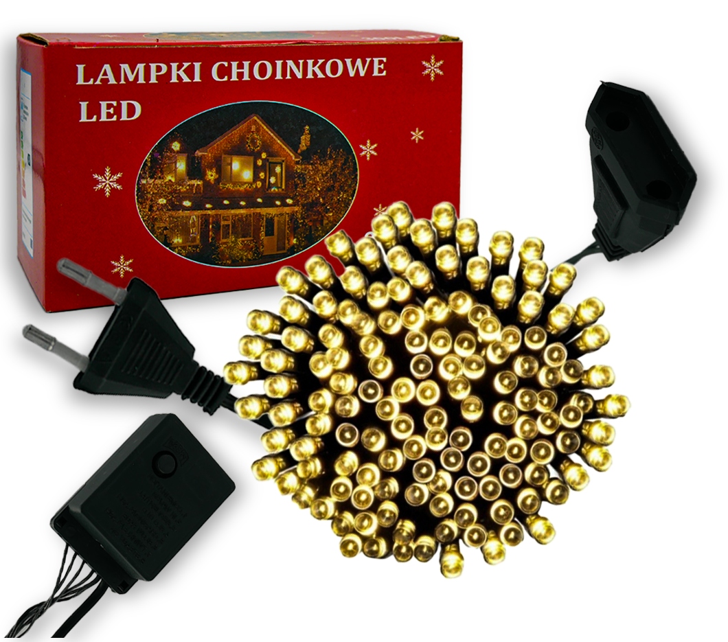 

Lampki Choinkowe 200 Led Ciepły Biały Wew/Zew