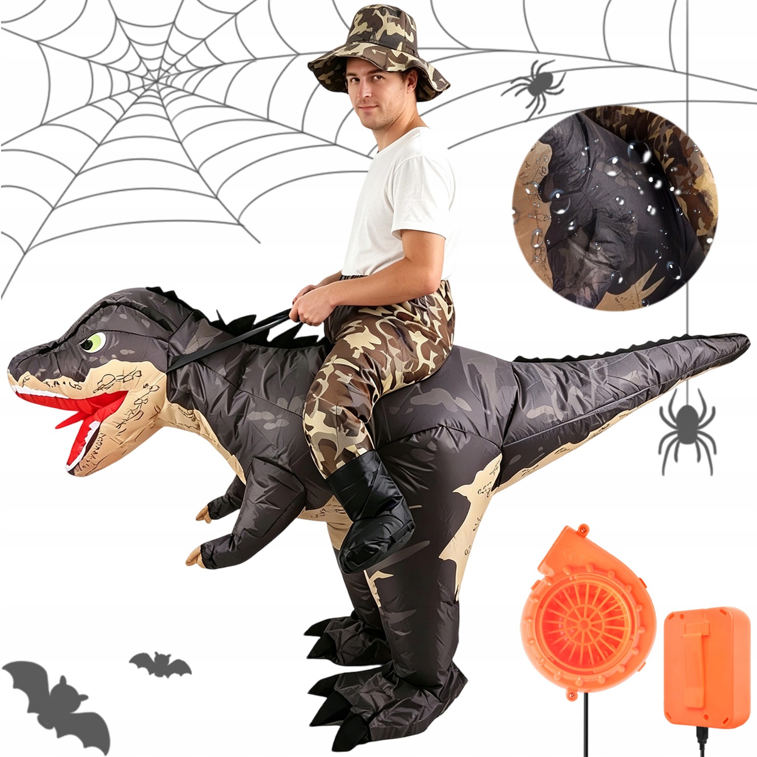 Kostým Dinosauří Kostým Převlek 150-190 CM Pro Dospělé