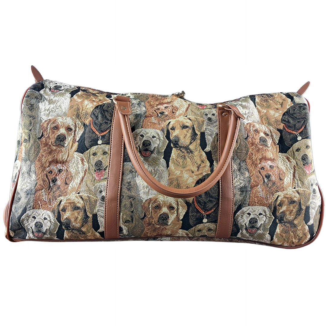 Taška Cestovní taška Gobelin na kolečkách vzor pes psi