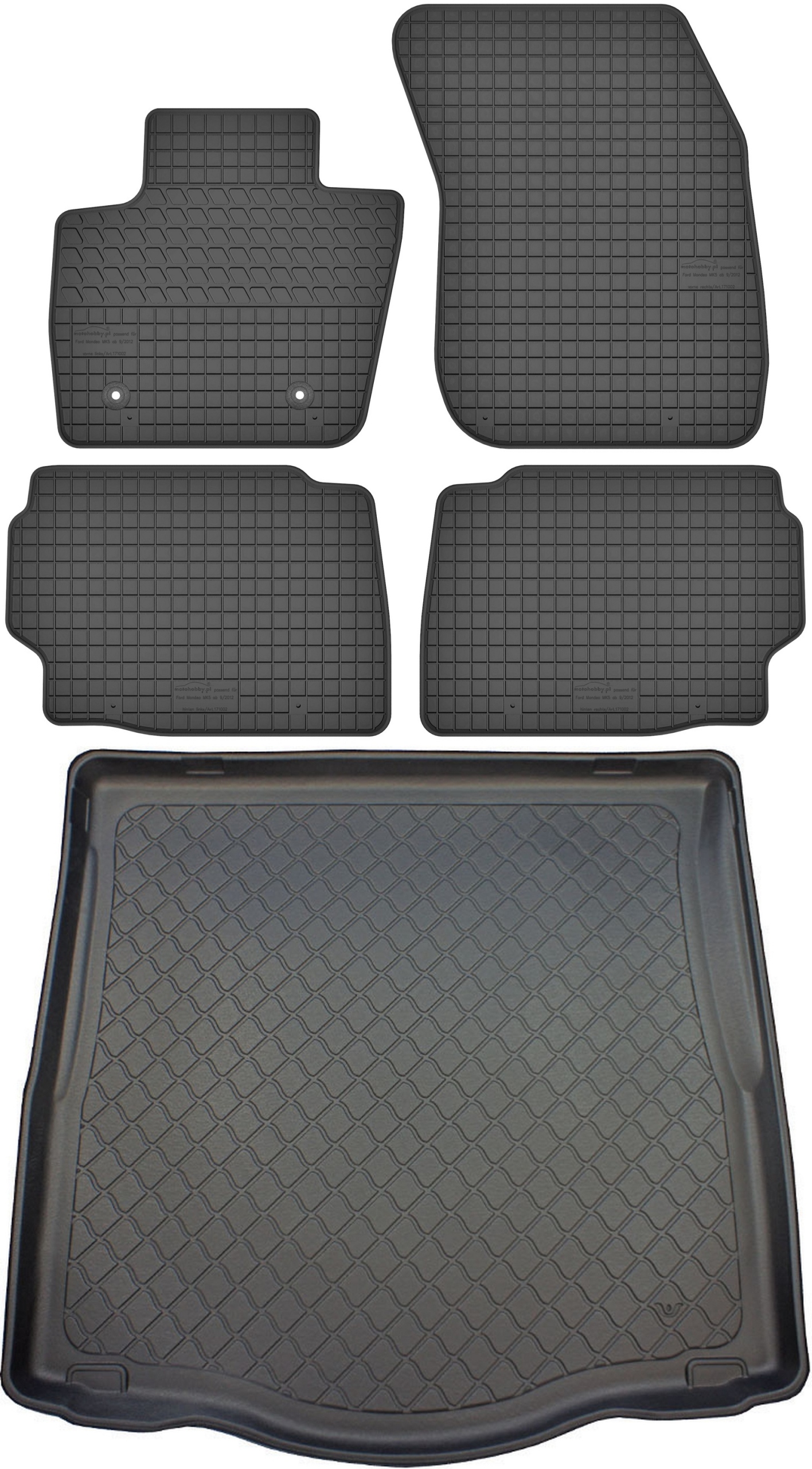 Ford Mondeo V Liftback Hatchback od roku 01.2015 Sada Koberce batožinový priestor