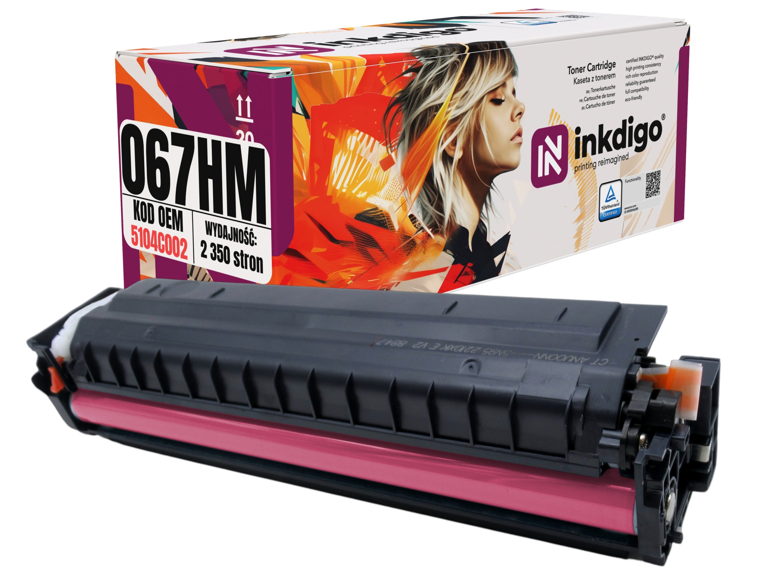 Náhradní toner CRG-067HM pro Canon MF657Cdw MF655Cw MF655Cdw MF651Cw