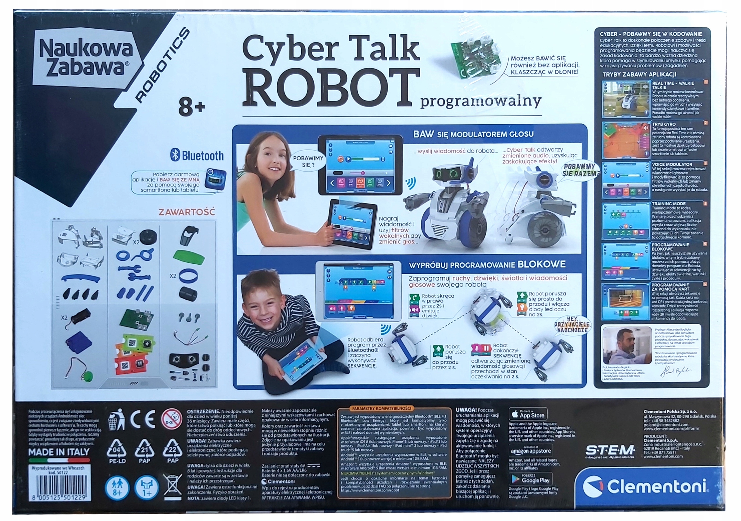 MÓWIĄCY CYBER ROBOT Programowalny Clementoni Kod producenta 50122