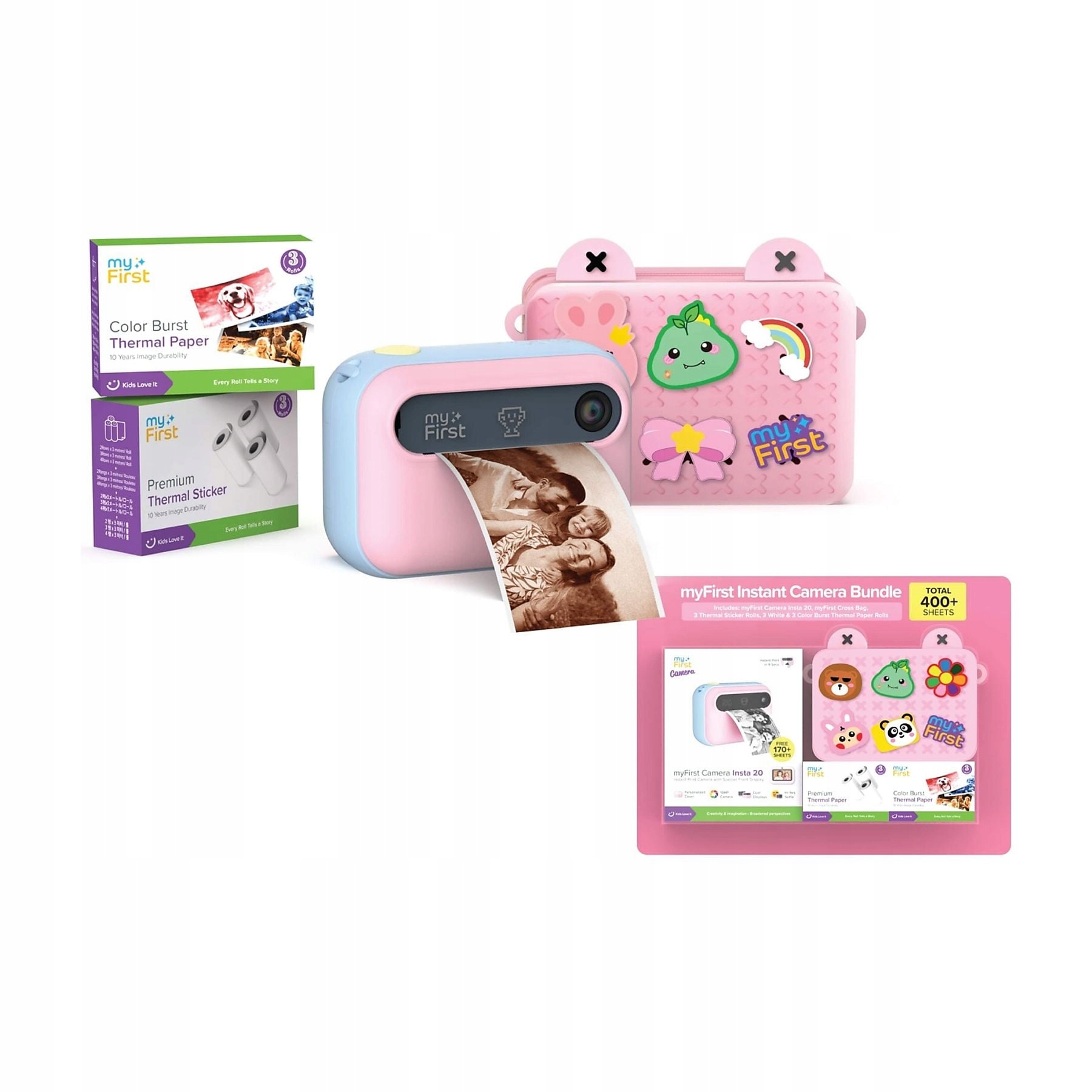 myFirst Insta 20 fotoaparát pro děti Camera okamžitý Set Termické kolečkové brusle