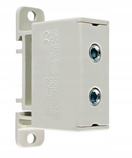 

Złączka szynowa 1-torowa 35mm2 szara ZGX-1x35