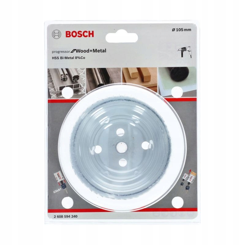 OTWORNICA „PROGRESSOR” DO DREWNA I METALU 105 mm Marka Bosch
