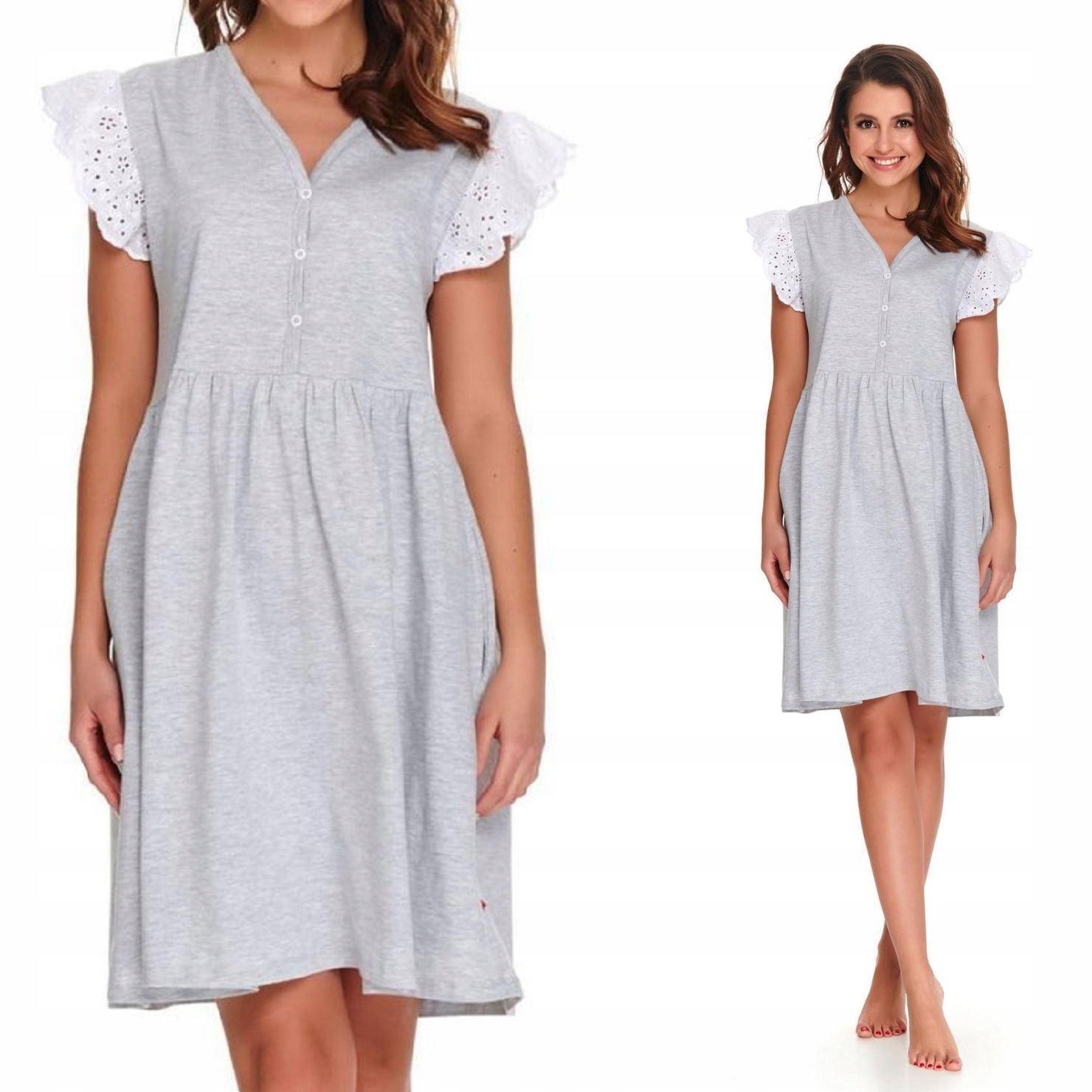 

Dn 9914 koszulka ciążowa i do karmienia *XL* grey