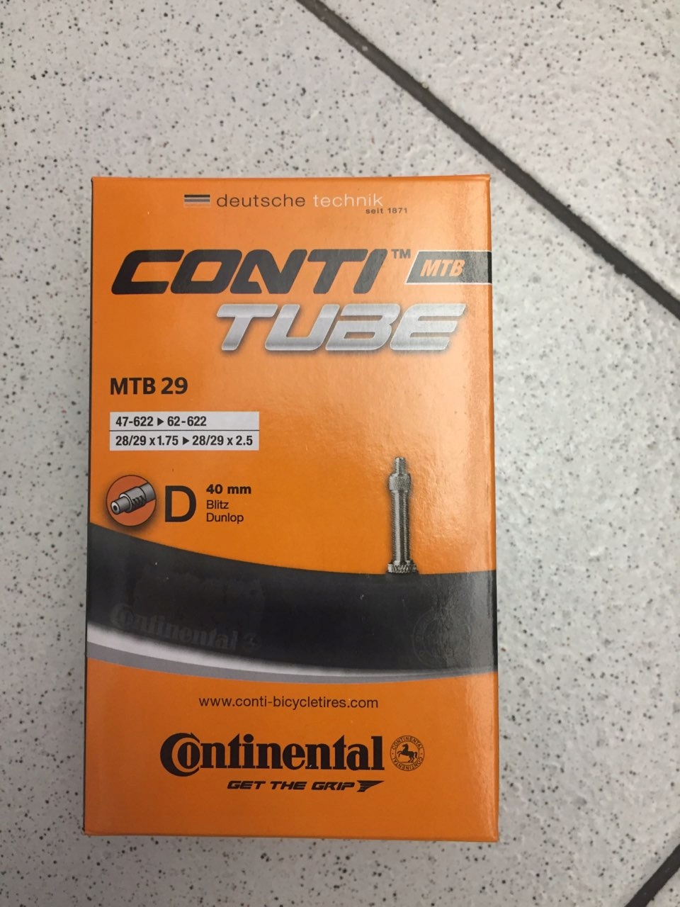

Dętka Continental 29X1,75-2.50 dunlop rowerowy