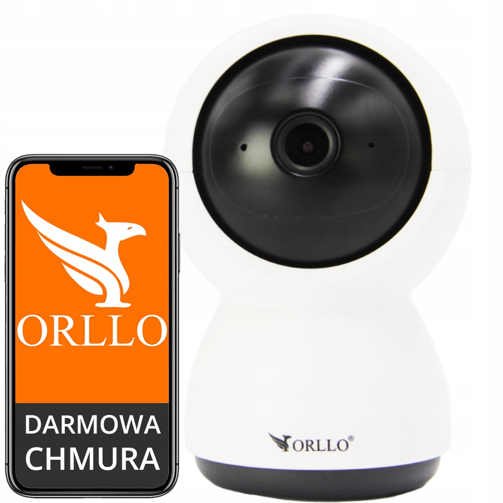 

Mini Kamera WiFi Wewnętrzna Obrotowa 3Mpx Orllo E8