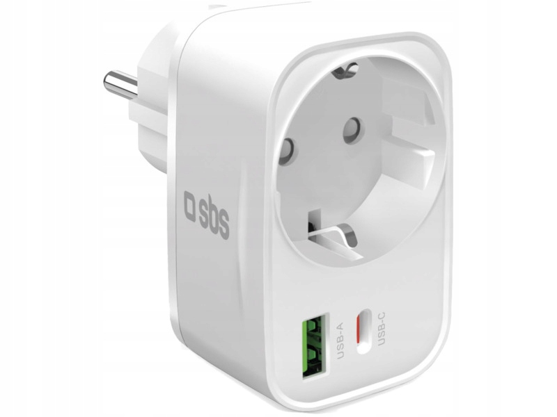 Ładowarka sieciowa Sbs Multi-Socket Charger 20W Biały