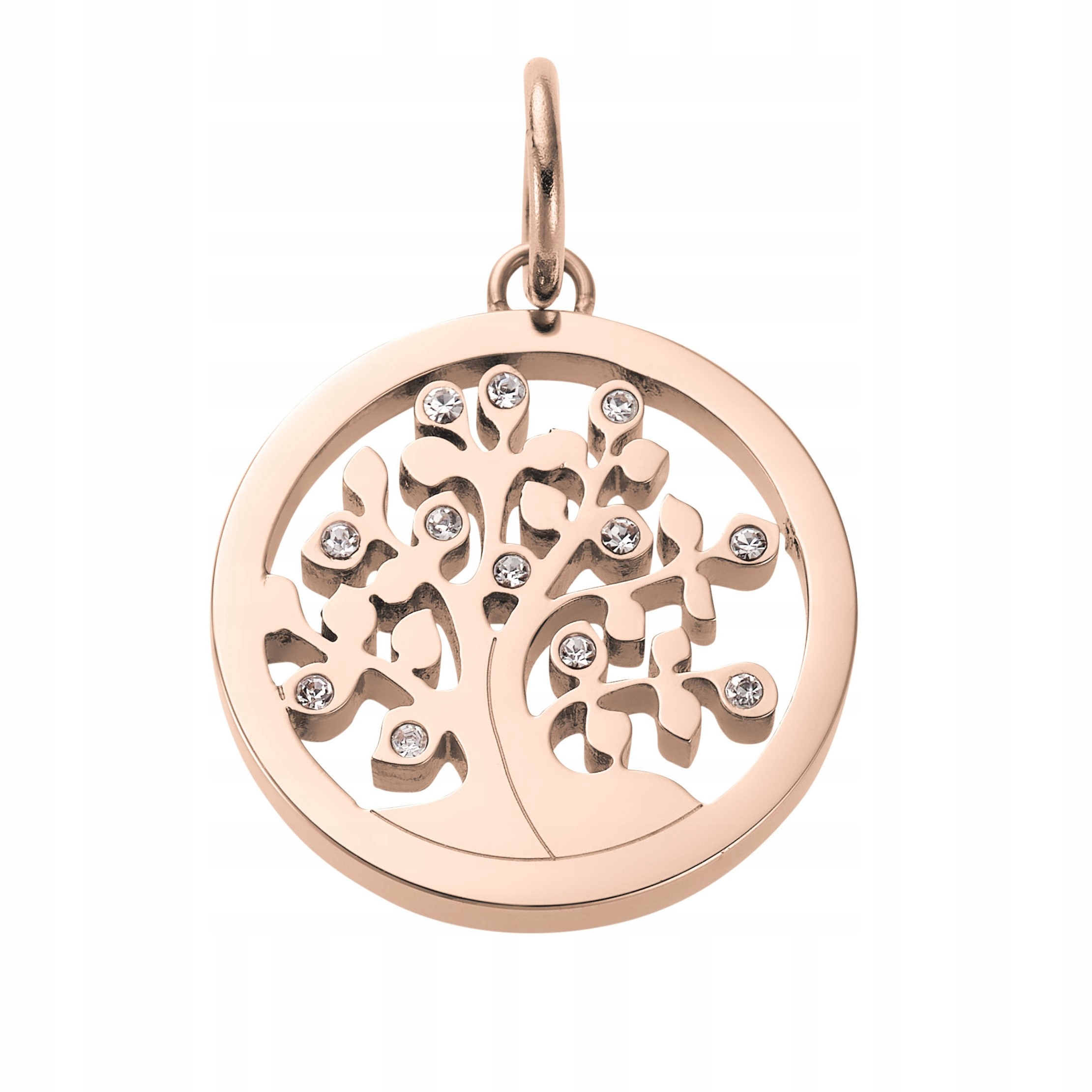 Přívěsek Strom života s krystaly Swarovski Růžové zlato