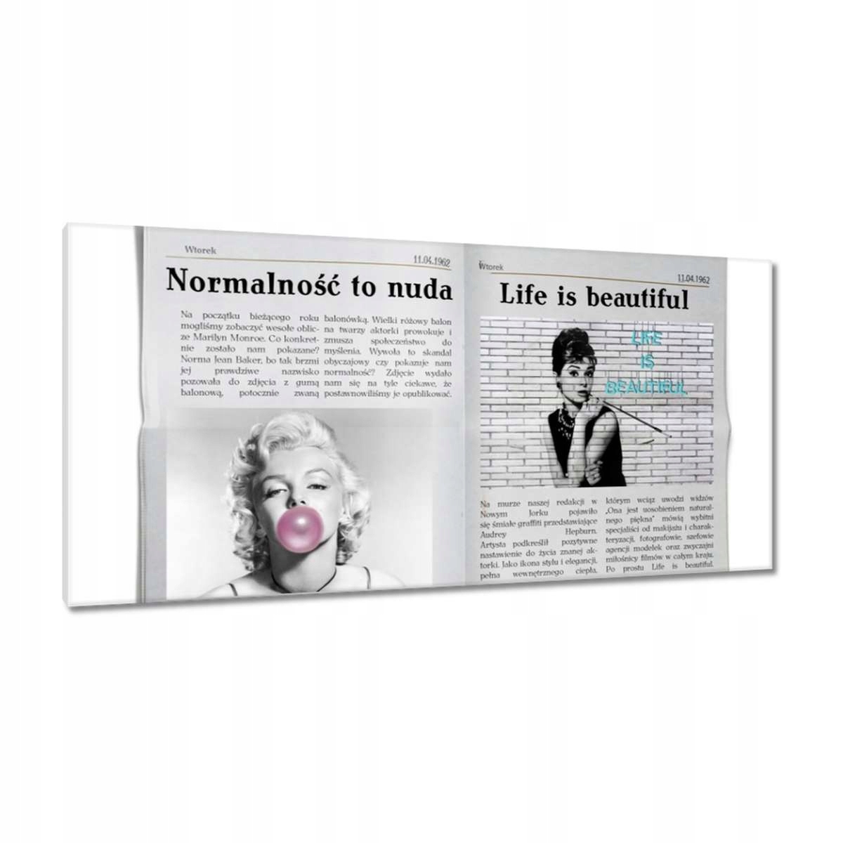 Obrazy 115x55 Audrey a Marilyn
