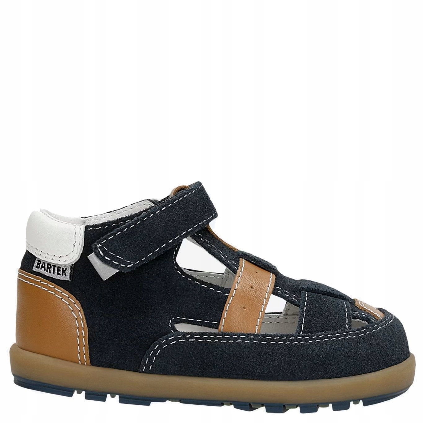 Bartek 8600586 buty sandały dziecięce zabudowane skóra naturalna 25