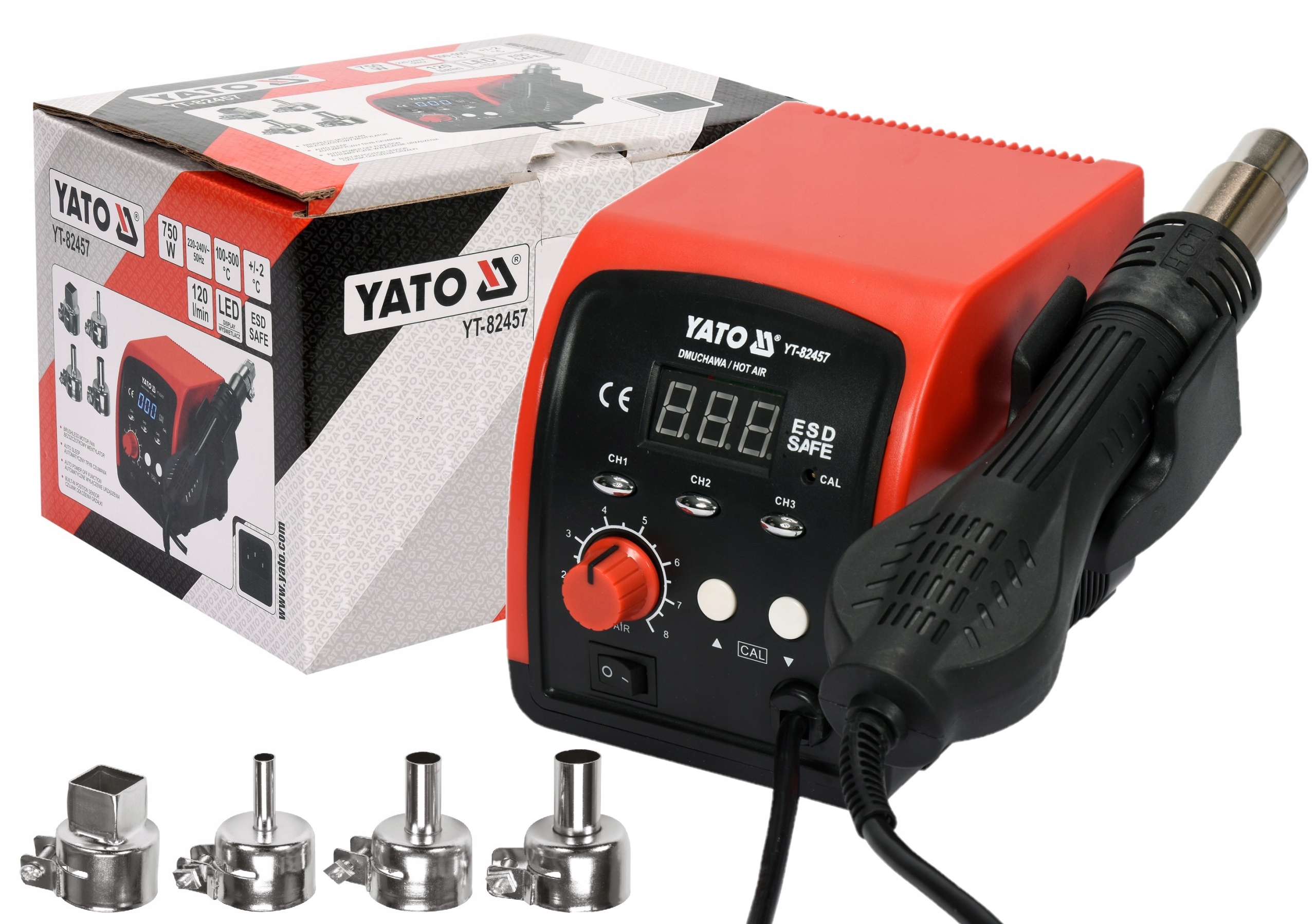 

Stacja Lutownicza Lutownica Hot Air 750W YT-82457