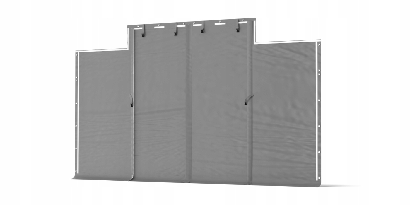 2x Brama Wjazd namiot Magazynowy Handlowy 6x2,5m