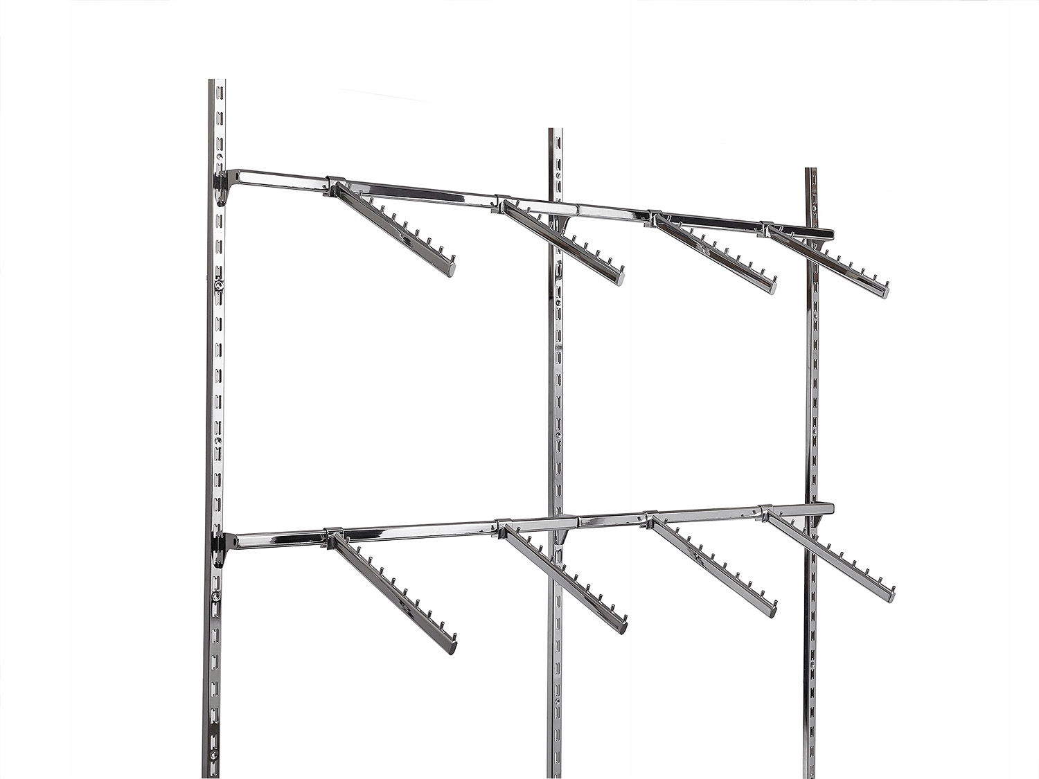 GARDEROBA DWUMODUŁOWA Best-line 200x240 CHROM