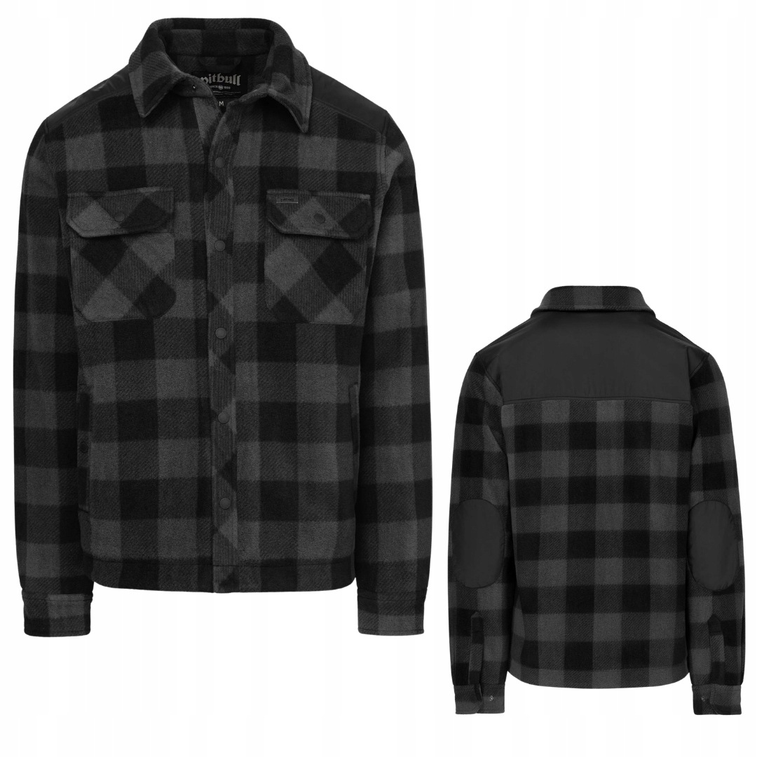 Pitbull West Coast Polarová Bunda Vernal Padded Shirt Graphite/black L
