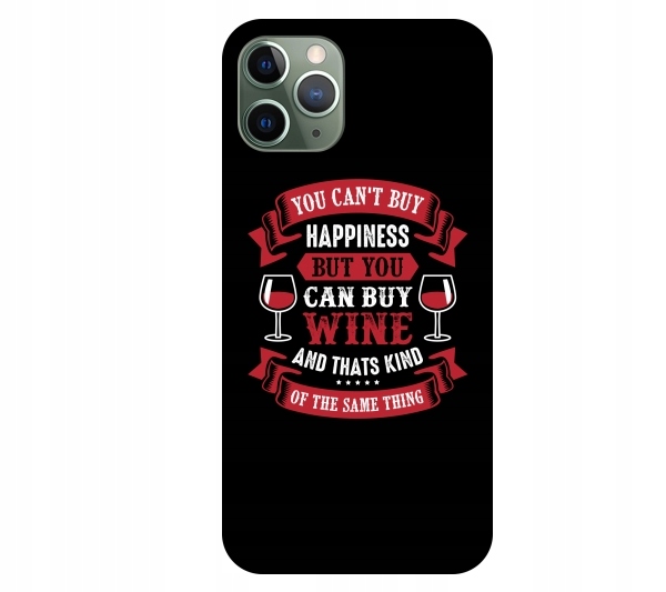 

Etui pokrowiec do iPhone 11 Pro Happiness and wine