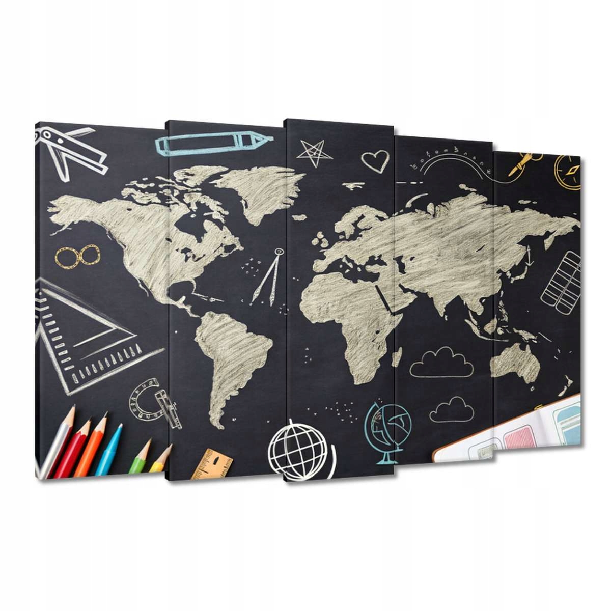 Obrazy 150x95 Motiv pro třídu školy Geografi