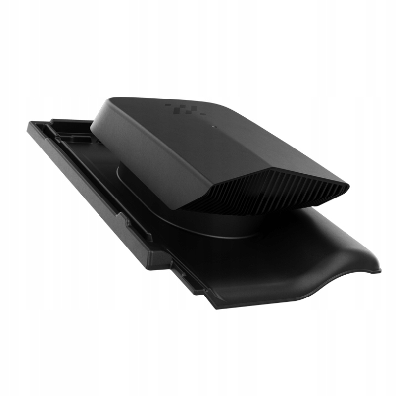 Ventilační střešní ventilátor Braas Rubín 9V Černý