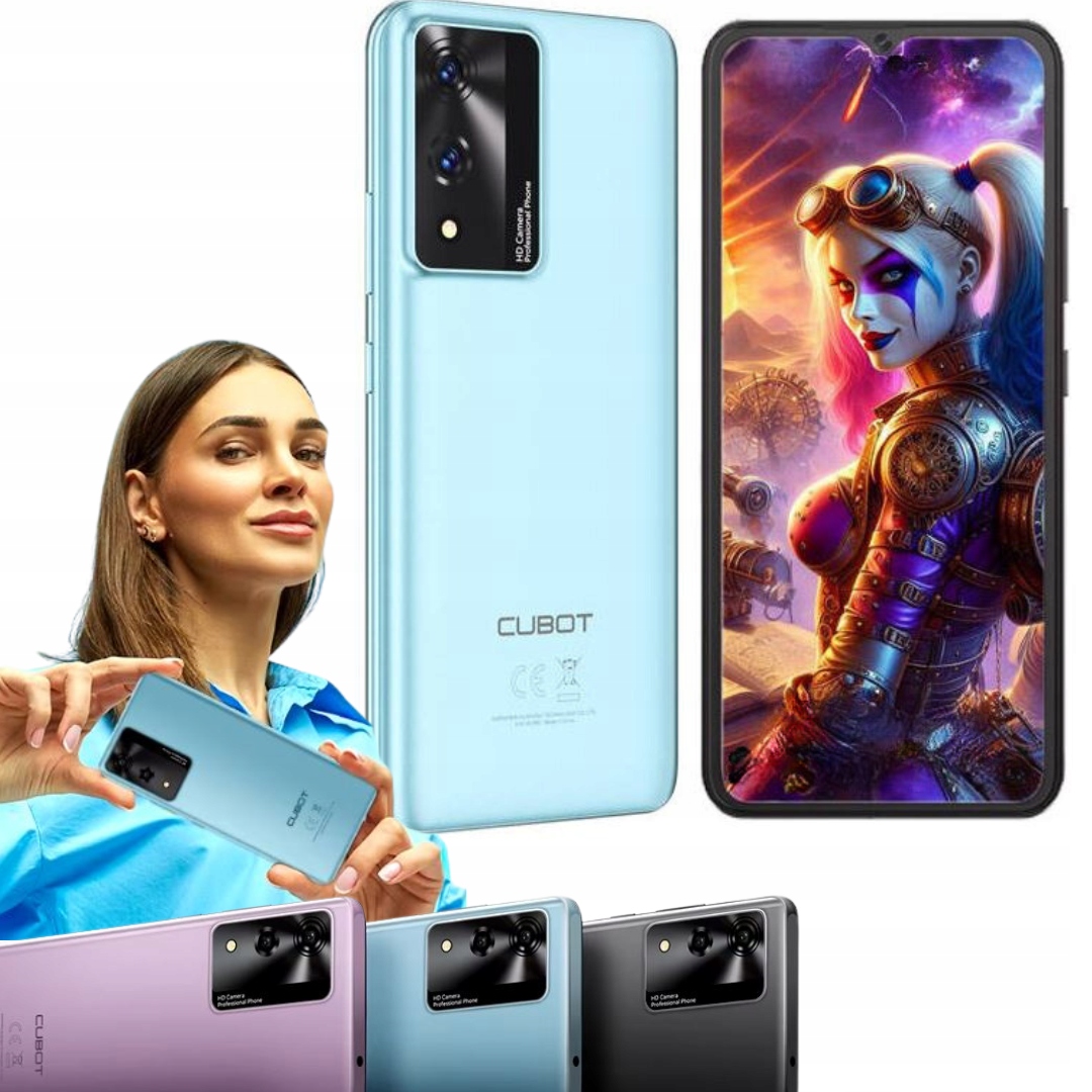 Smartphone Cubot A10 12/128GB Dual Sim Lte Android Modrý Spousta funkcí