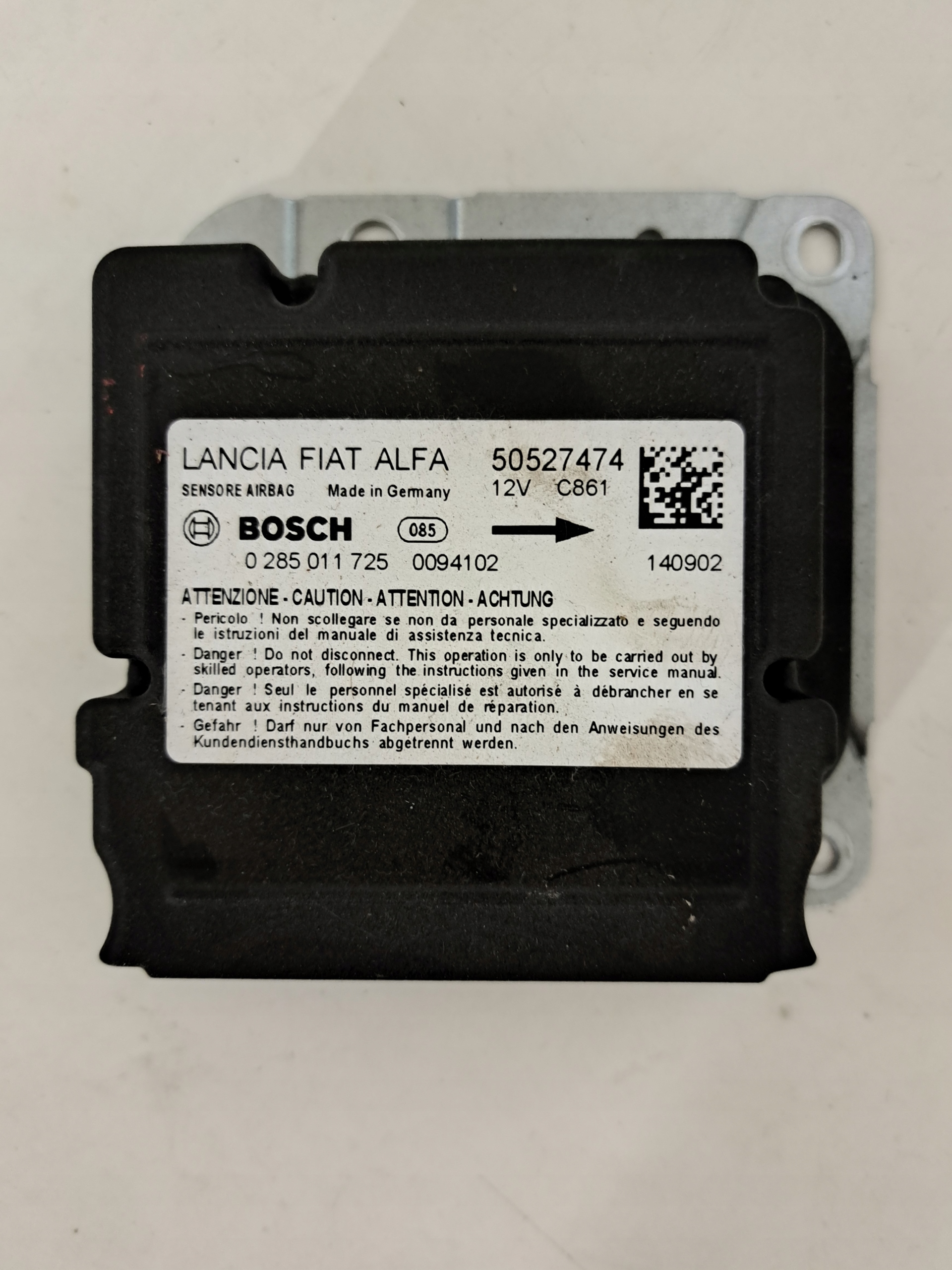 МОДУЛЬ ДАТЧИКА ПОДУШКИ БЕЗОПАСНОСТИ GIULIETTA ALFA ROMEO 50527474