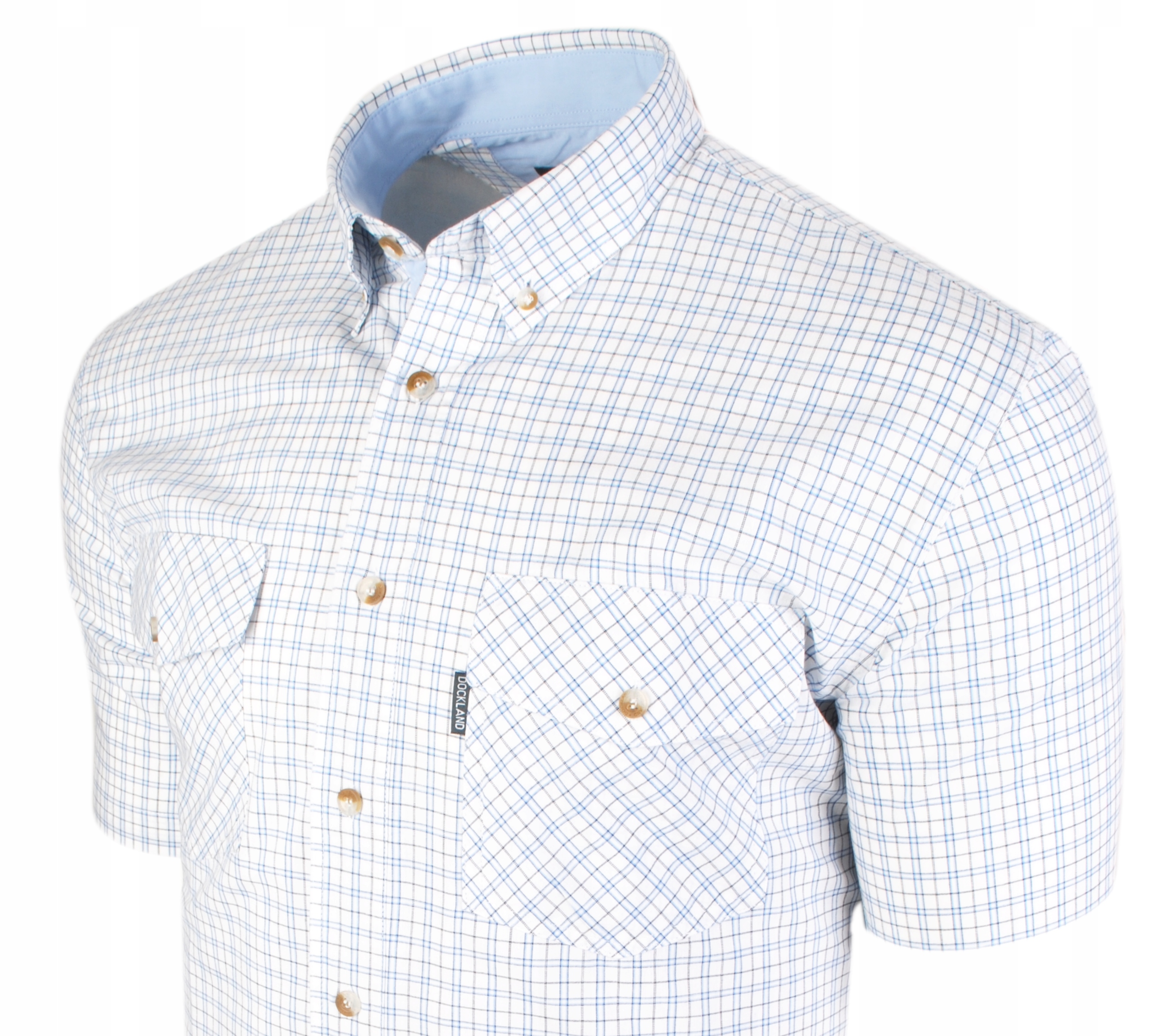 M-Bawełniana koszula męska dwie kieszenie Rozmiar M