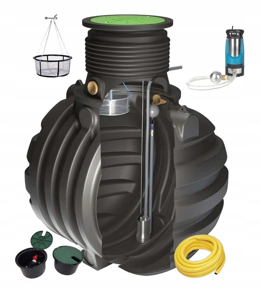

Zbiornik Moja Woda 6000 l Rainstore Pro Zestaw