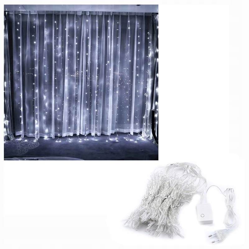 

Girlanda Świetlna Kurtyna 3x2 lampki świąteczne