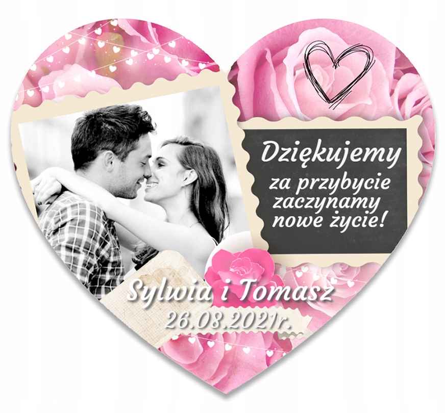 

Podziękowanie Dla Gości Ślub Wesele Magnes Zdjęcie