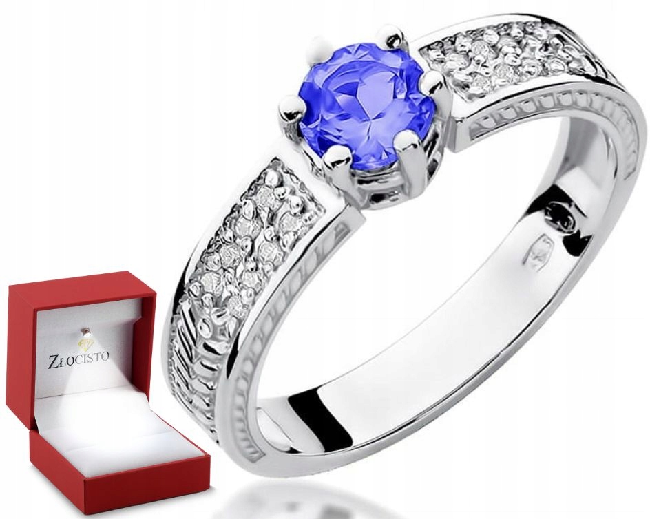 Zásnubní Prstýnek Tanzanit A Diamanty 585