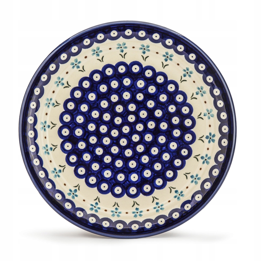 

Talerz obiadowy ceramiczny Bolesławiec 25cm 168A