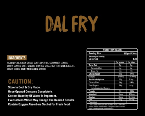 TAJ INDIAN 1947 DAL FRY 200G