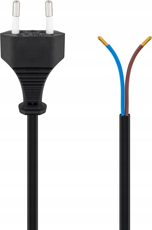 

Kabel z wtyczką Euro do montażu 1,5m czarny