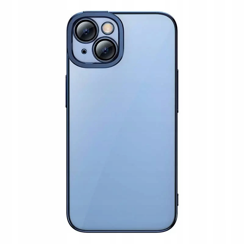 Przeźroczyste etui i szkło hartowane do iPhone 14 Plus Baseus (niebieski)