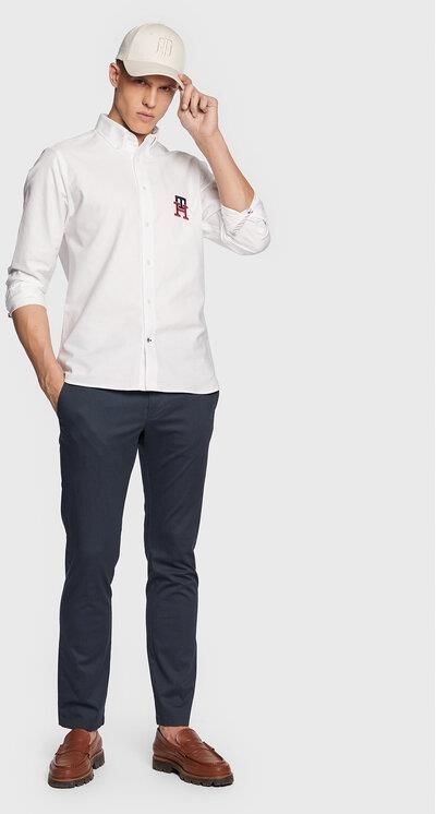 Tommy Hilfiger Elegantní Tmavě Modré Chinos Kalhoty Bavlna 33/36 7AA