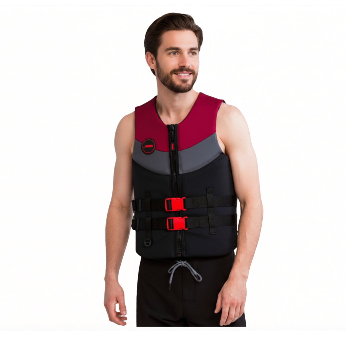 Kamizelka asekuracyjna Jobe Neoprene Burgund L certyfikat Iso wyporność 50N