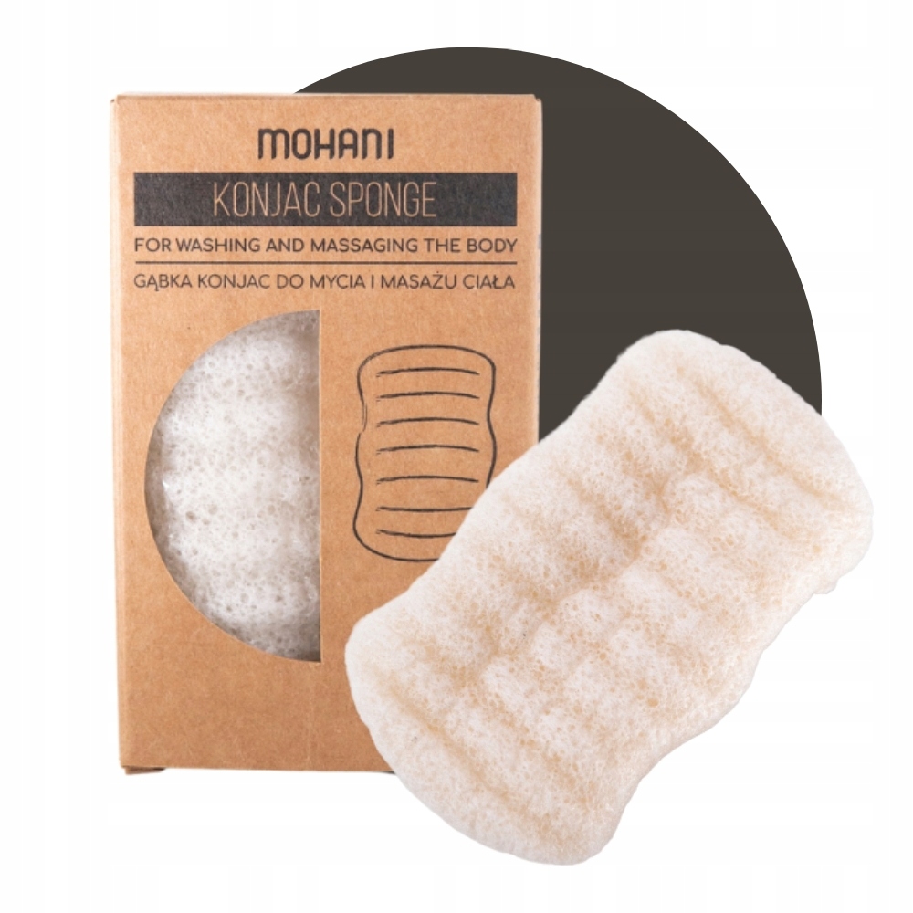 GĄBKA DO KĄPIELI NATURALNA KONJAC MOHANI