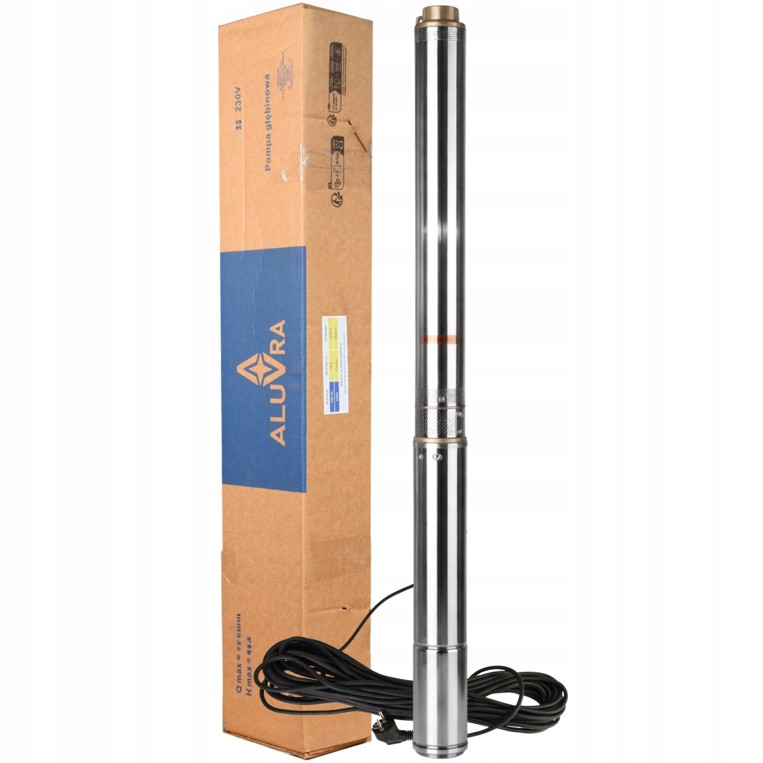 Ponorná Pumpa Do Studne 3" Proti Piesku 370 W 70 L/min 46 M Vody S Rotormi
